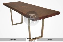 Meja Solid Kayu Jati Industrial Design Furniture Jepara BA-467