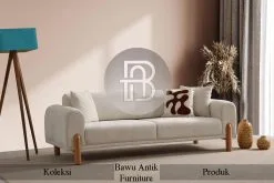 Sofa 3 Dudukan Minimalis Modern Soft Royal Foam Comfortable BA-477