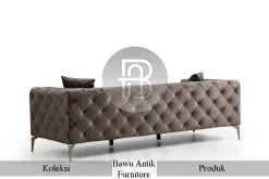 Sofa Minimalis Stainless Chesterfield Model Modern Furniture BA-486.1