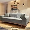 Sofa Tamu Minimalis Ash Grey Rangka Kayu Jati Berkualitas BA-482.2