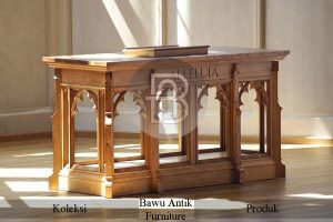 Spesial Natal Meja Altar Gereja Model Natural Klasik BA 447