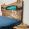 Tempat Tidur Kayu Solid Epoxy Combination Futuristic Style BA-451.2