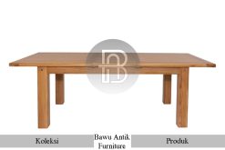 Harga Meja Kayu Jati Solid Desain Minimalis Furniture Jepara BA-549