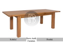 Harga Meja Kayu Jati Solid Desain Minimalis Furniture Jepara BA-549.1