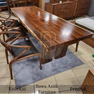 Harga Meja Kayu Solid Jepara Natural Serat Alami Jati BA 532