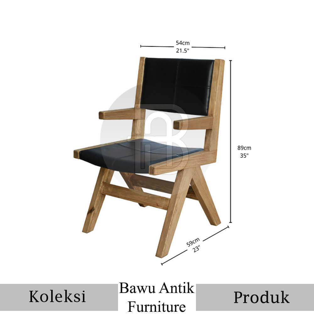 Kursi Makan Minimalis Kayu Perhutani Set Meja Jati Solid BA-553 2 Kursi Makan Minimalis Kayu Perhutani Set Meja Jati Solid BA-553.2