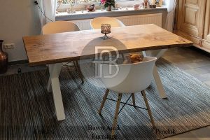 Meja Jati Solid Model Meja Makan Minimalis Shabby BA 530