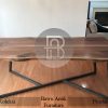 Meja Kayu Solid Live Edge Daun Meja Kayu Trembesi Sisi Alami BA-490.1