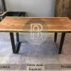 Meja Kayu Solid Sisi Alami Kayu Trembesi Berkualitas BA-493