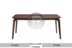 Meja Makan Kayu Jati Solid Scandinavian Design BA-547