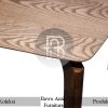 Meja Makan Kayu Jati Solid Scandinavian Design BA-547.1