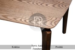 Meja Makan Kayu Jati Solid Scandinavian Design BA-547.1