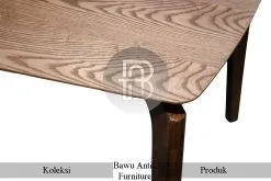 Meja Makan Kayu Jati Solid Scandinavian Design BA-547.1