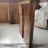 Meja Makan Kayu Trembesi Natural Live Edge Glossy BA-506.2