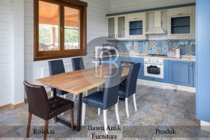 Meja Makan Solid Kayu Jati Minimalis Modern Style BA 505