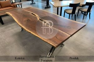 Meja Solid Jepara 2 Slab New Product Bawu Antik BA 501