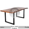 Meja Solid Kaki Besi Modern Minimalis Industrial BA-545