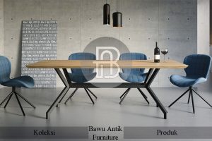 Meja Solid Kayu Jati Desain Meja Makan Modern Minimalis BA 527