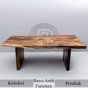 Meja Solid Kayu Trembesi Elegant Serat Alami BA 509