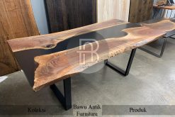 Meja Solid Trembesi Expocy Combination Industrial Style BA-492