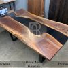 Meja Solid Trembesi Expocy Combination Industrial Style BA-492.1