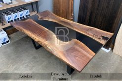 Meja Solid Trembesi Expocy Combination Industrial Style BA-492.1