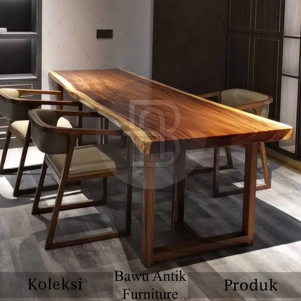 Model Meja Kayu Solid Minimalis Furniture Bawu Antik BA-535 1 Model Meja Kayu Solid Minimalis Furniture Bawu Antik BA-535