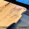 Desain Meja Kayu Trembesi Solid Live Edge Single Slab BA-578.1