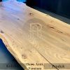 Desain Meja Kayu Trembesi Solid Live Edge Single Slab BA-578.2