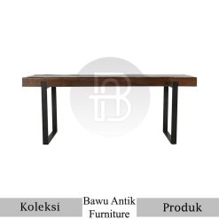 Desain Meja Solid Terbaru Untuk Ruang Makan Industrialis BA-561