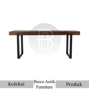 Desain Meja Solid Terbaru Untuk Ruang Makan Industrialis BA 561