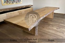 Meja Jati Solid Kayu Utuh Live Edge New Product BA-555