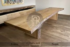 Meja Jati Solid Kayu Utuh Live Edge New Product BA-555