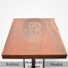 Meja Kayu Solid Jati Single Slab Natural Walnut BA-575.2