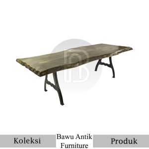 Meja Kayu Solid Live Edge Minimalis Industrial Model BA 562
