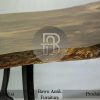 Meja Kayu Solid Live Edge Minimalis Industrial Model BA-562.1
