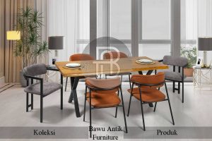 Meja Solid Jati Kokoh Desain Meja Makan Minimalis Terbaru BA 565