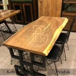 Meja Solid Terbaru Sisi Alami Desain Cantik Berkualitas BA-558.1