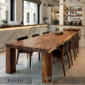Meja Jati Jepara Desain Meja Makan Minimalis Kayu Solid Berkualitas BA 613