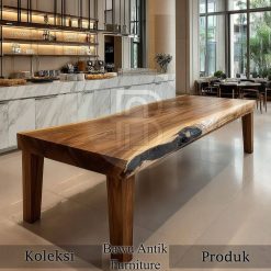 Meja Jati Jepara Desain Meja Makan Minimalis Kayu Solid Berkualitas BA-613.1