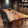 Meja Kayu Solid Live Edge Elegant Fancy Style BA-614.2