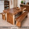 Meja Makan Kayu Suar Solid Full Kayu Berkualitas BA-608.1
