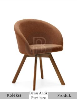 Harga Kursi Cafe Kayu Jati Minimalis Soft Fabric BA-674