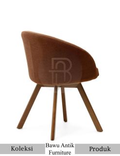 Harga Kursi Cafe Kayu Jati Minimalis Soft Fabric BA-674.1