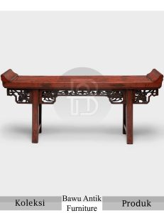 Meja Altar Persembahan Ukiran Klasik Natural Rose Wood BA 693