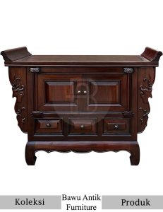 Meja Altar Sembahyang Kayu Jati Model Drawer BA 694