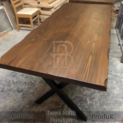 Meja Jati Solid Jepara New Industrial Model Discount BA-638