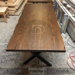 Meja Jati Solid Jepara New Industrial Model Discount BA-638.1