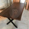 Meja Jati Solid Natural Walnut Kayu Utuh High Quality BA-645.2