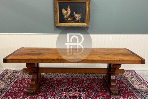 Meja Kayu Solid Bali Rustic Finishing Natural Color BA 702